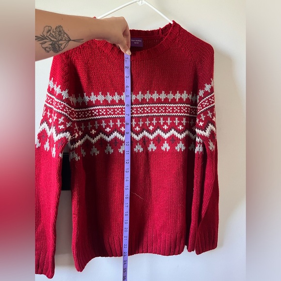 Red Knitted Sweater Medium - Picture 2 of 8
